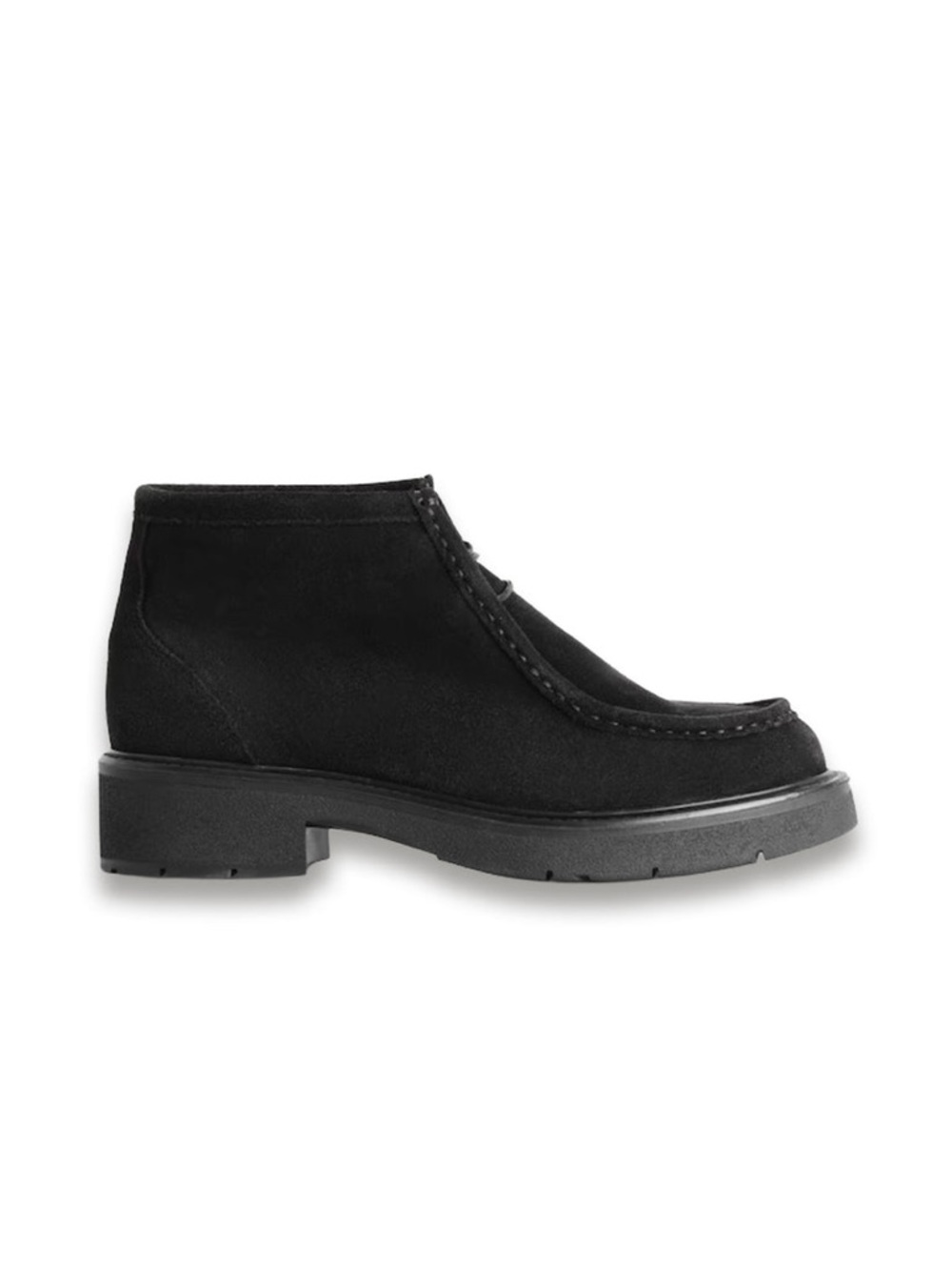 Women’s Black Suede Lace-Up Chukka Boots